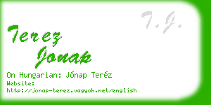 terez jonap business card