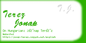 terez jonap business card